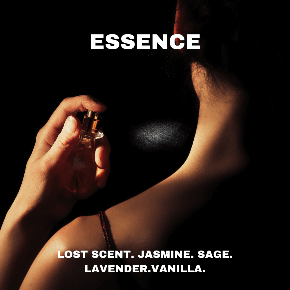 Essence car scents made with lost scent, jasmine, sage, lavender and vanilla essential oil fragrances